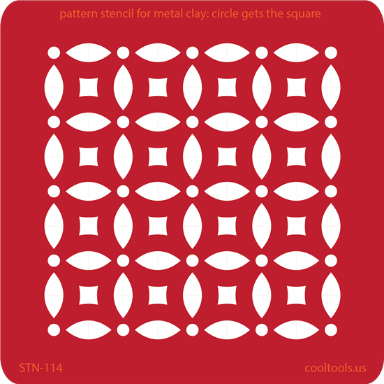 Pattern Stencil for Metal Clay – Circle Gets the Square Supply