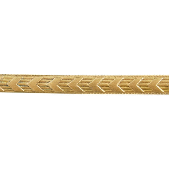 Patterned Wire – Brass – Chevron 14 gauge Dead Soft – 6″ Min Hot on Sale