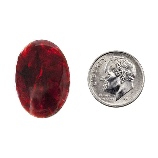 Red Paua Abalone Shell Gemstone – Cabochon Oval 18mm x 25mm Pkg/1 Online Hot Sale