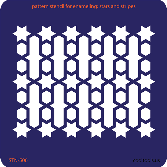 Pattern Stencil for Enameling – Stars and Stripes Supply