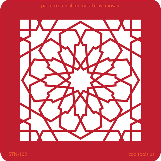 Pattern Stencil for Metal Clay – Mosaic Online Hot Sale