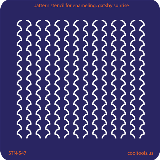 Pattern Stencil for Enameling – Gatsby Sunrise Online