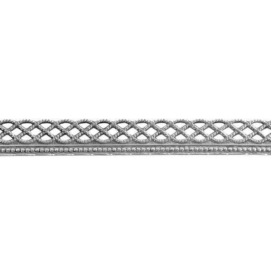 Patterned Wire – Sterling Silver – Knotted Rope with Edge 22 gauge Dead Soft – 6″ Min on Sale