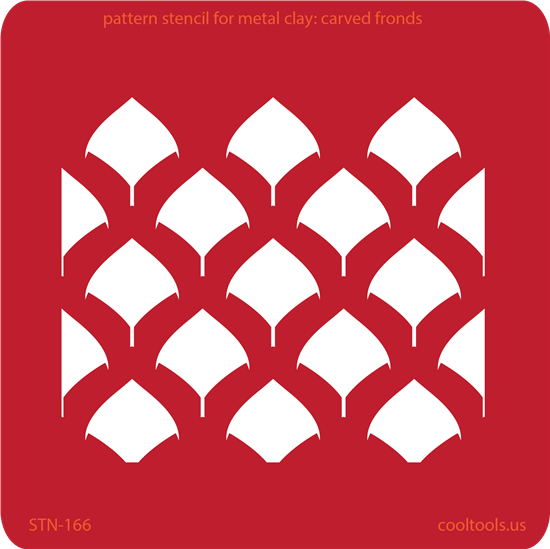 Pattern Stencil for Metal Clay – Carved Fronds Sale