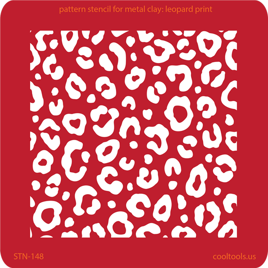 Pattern Stencil for Metal Clay – Leopard Print Discount