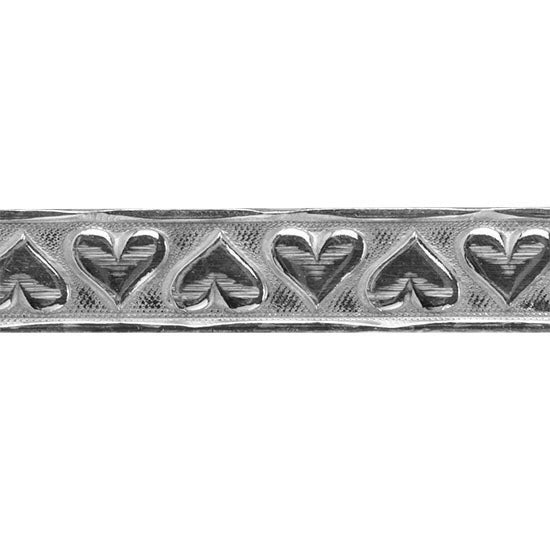Patterned Wire – Sterling Silver – Stamped Heart 8mm 20 gauge Dead Soft – 6″ Min Hot on Sale