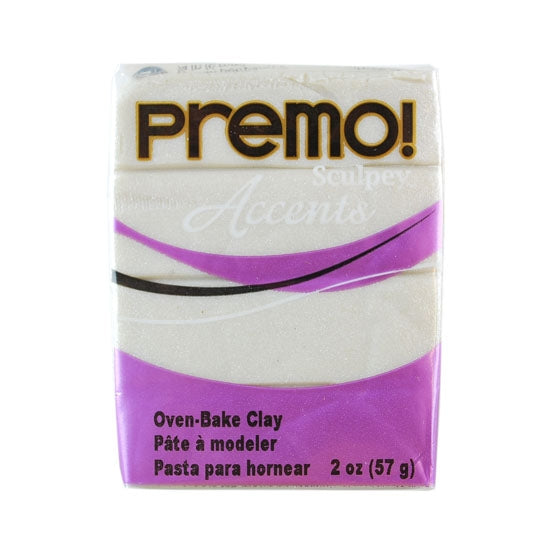 Premo Accent Sculpey Polymer Clay – Pearl 2 oz block Hot on Sale