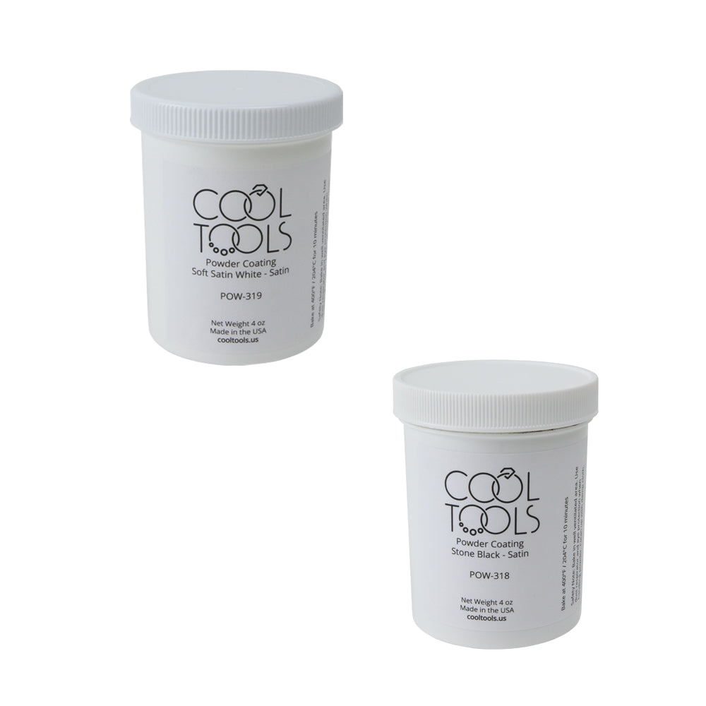 Powder Coating – Black & White Satin Set Supply