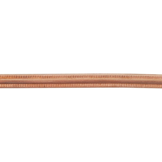 Patterned Wire – Copper – Gallery #2 12 gauge Dead Soft – 6″ Min Sale