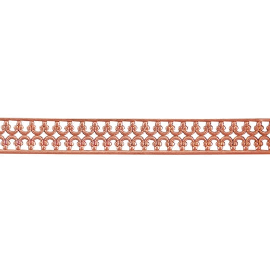 Patterned Wire – Copper – Double Crown with Edging 24 gauge Dead Soft – 6″ Online now