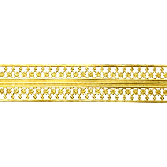 Patterned Wire – Brass – Beaded Ribbon 26 gauge Dead Soft – 6″ Min Online Sale