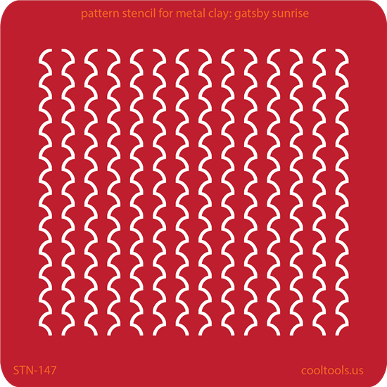 Pattern Stencil for Metal Clay – Gatsby Sunrise Online Sale