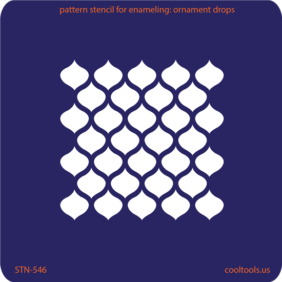 Pattern Stencil for Enameling – Ornament Drops Sale