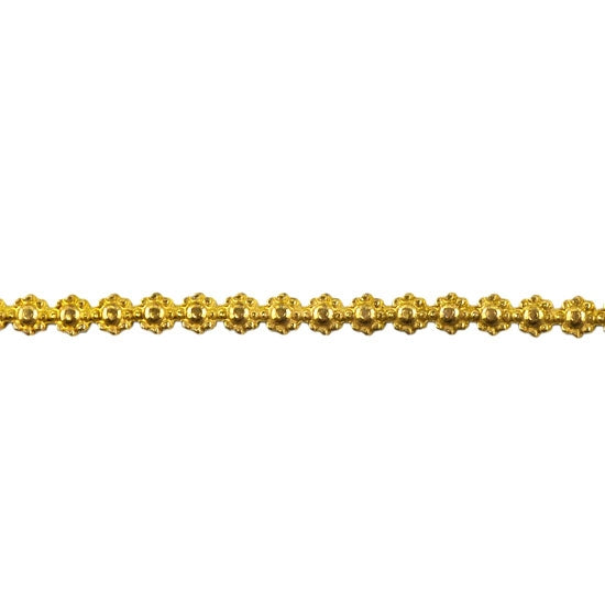 Patterned Wire – Brass – Flower #1 14 gauge – 6″ Min Online Sale