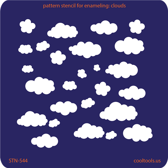 Pattern Stencil for Enameling – Clouds Supply