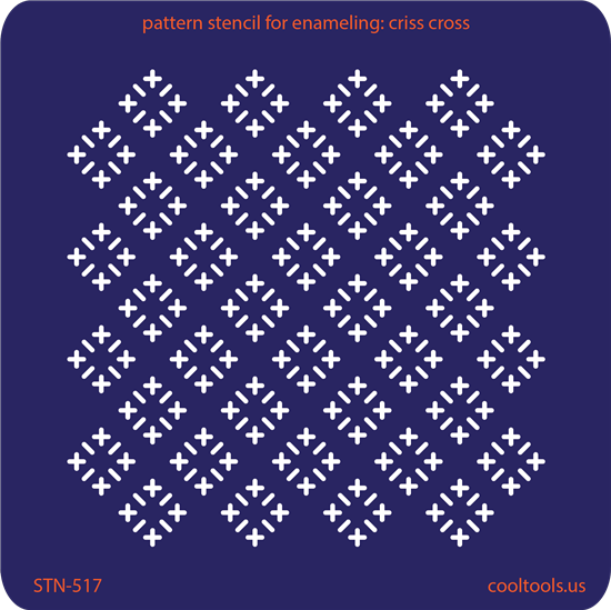 Pattern Stencil for Enameling – Criss Cross Sale