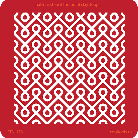 Pattern Stencil for Metal Clay – Loops Fashion