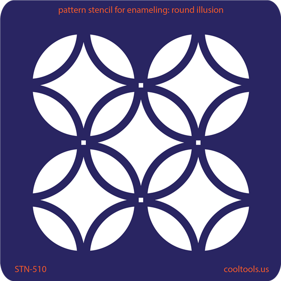 Pattern Stencil for Enameling – Round Illusion Hot on Sale