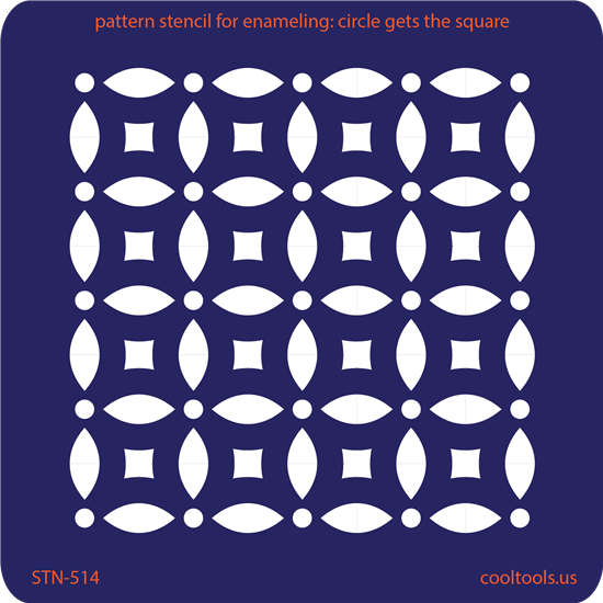 Pattern Stencil for Enameling – Circle Gets the Square Supply
