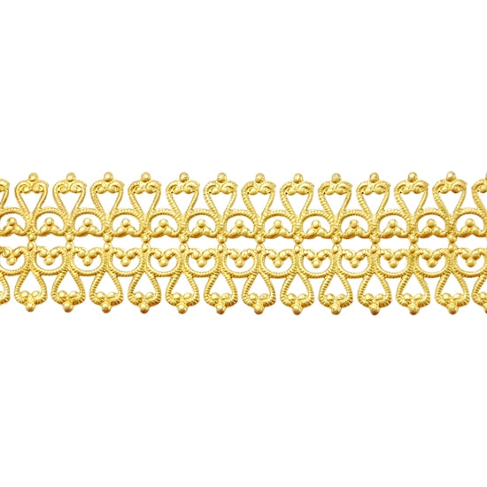 Patterned Wire – Brass – Hammered Lacy Filigree 18 gauge Dead Soft – 6″ Min Online Sale