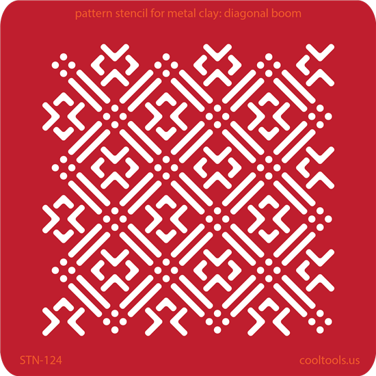 Pattern Stencil for Metal Clay – Diagonal Bloom Online Hot Sale