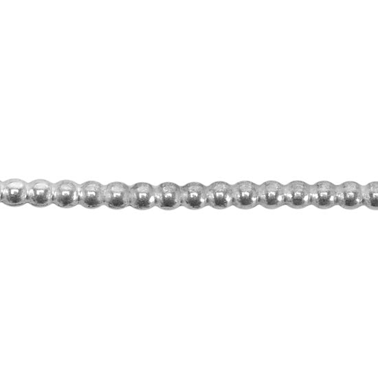 Patterned Wire – Sterling Silver – 2mm Polka Dot 16 gauge Dead Soft – 6″ Min Supply