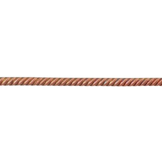 Patterned Wire – Copper – Rope #1 18 gauge Dead Soft – 6″ Min Supply
