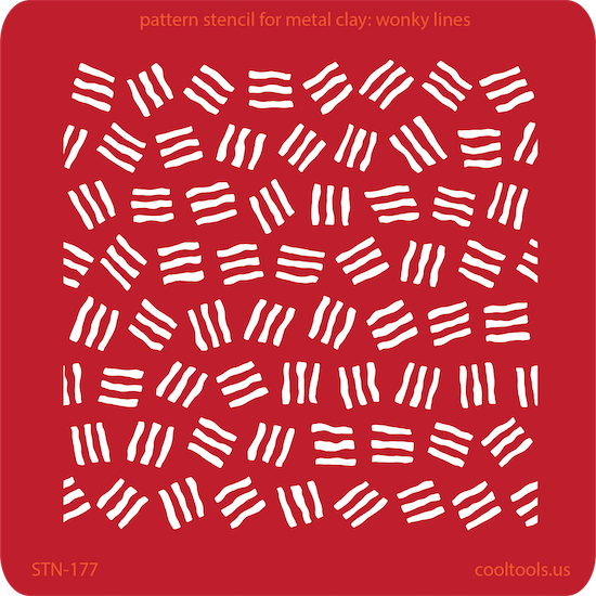 Pattern Stencil for Metal Clay – Wonky Lines Online now