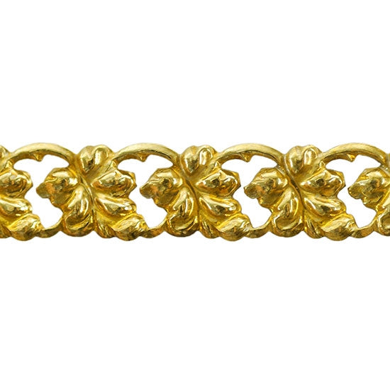 Patterned Wire – Brass – Leaf Link 20 gauge Dead Soft – 6″ Min Online now