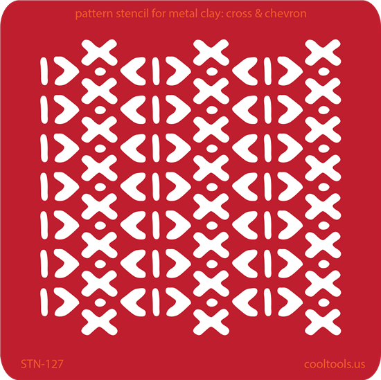 Pattern Stencil for Metal Clay – Cross & Chevron Online Hot Sale