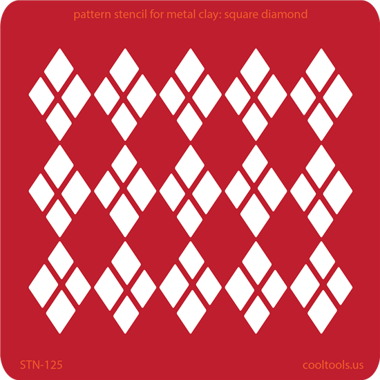 Pattern Stencil for Metal Clay – Square Diamond Online Hot Sale