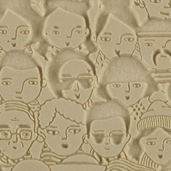 Texture Tile – A Face in the Crowd Embossed Hot on Sale