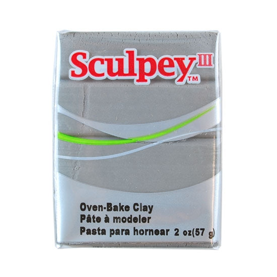 Sculpey III Polymer Clay – Elephant Gray 2 oz block Fashion