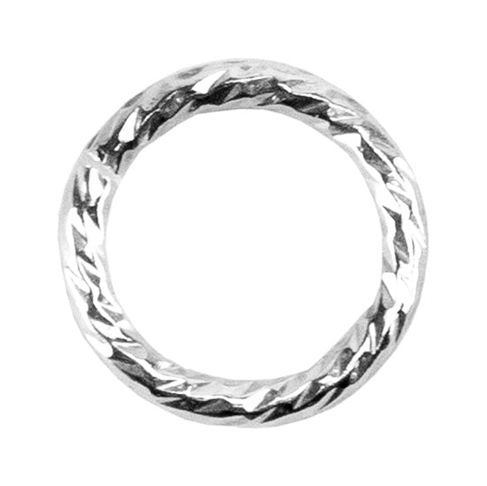 Sterling Silver “Sparkle” Round Open Jump Rings Supply