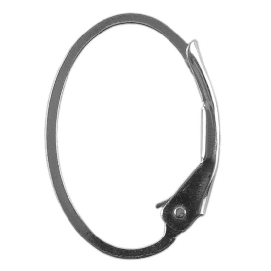 Sterling Silver Earrings – Lever Back Plain Oval – 1 Pair Online now