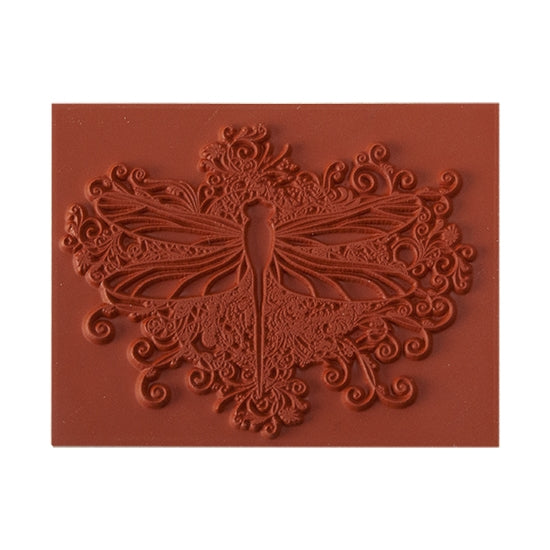 Rubber Enameling Stamp – Dragonfly Flourish Online now
