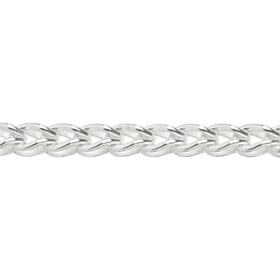 Sterling Silver Chain – 2.4mm Foxtail Chain – By the Foot Sale