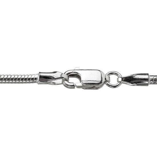 Sterling Silver Snake Chain 2mm – 18 inch – Pkg/1 Online Sale