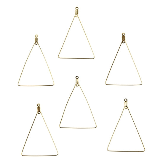 Stainless Steel Wire Pendants – Triangle – Pkg/6 Online now