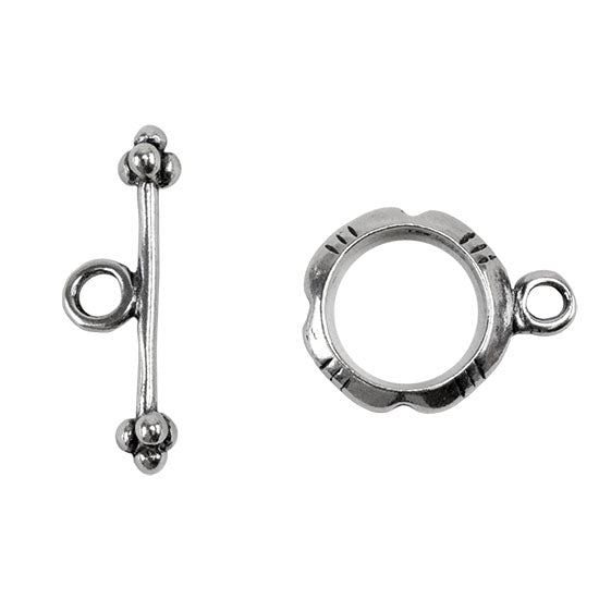 Sterling Silver Fancy Toggle Clasp 11mm – 1 Set Sale