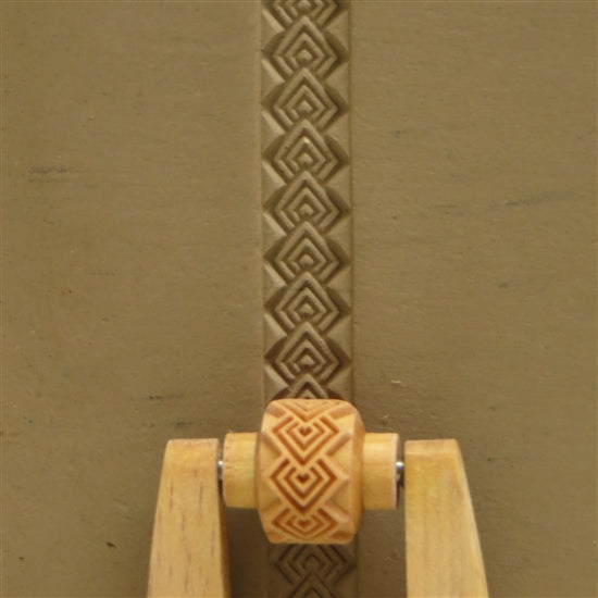 Wooden Mini Roller – Over-lapping Squares 10mm Online Hot Sale