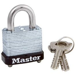 1-1/8 In. Keyed Padlock, Laminated Warded Steel Sale