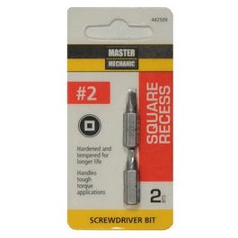 #2 Square Recessed Bit Tip, 1-In. 2-Pack Online Hot Sale