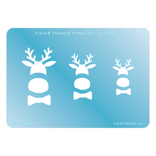 Tiered Shaped Template – Reindeer Hot on Sale