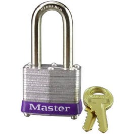 1-1/2 In. Keyed Laminated Padlock, 2-In. Long Shackle Online Hot Sale
