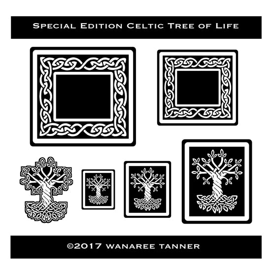 Wanaree Tanner Special Edition Signature Celtic Texture Plates – Set of 8 on Sale