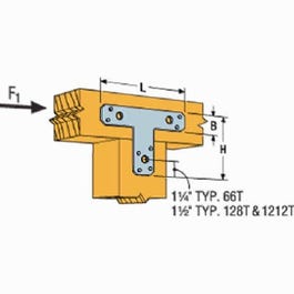 “T” Strap Tie Connector, 6 x 6-In. Hot on Sale