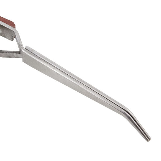 Tweezers – Fiber-grip Cross-lock Curved Tip Discount