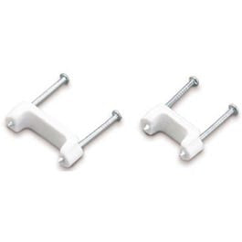 1/2-In. Plastic Clip-On Cable Staples, 25-Pack Supply