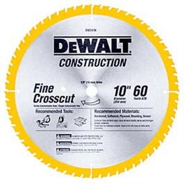 10-Inch 60-TPI Carbide-Tipped Circular Saw Blade Discount